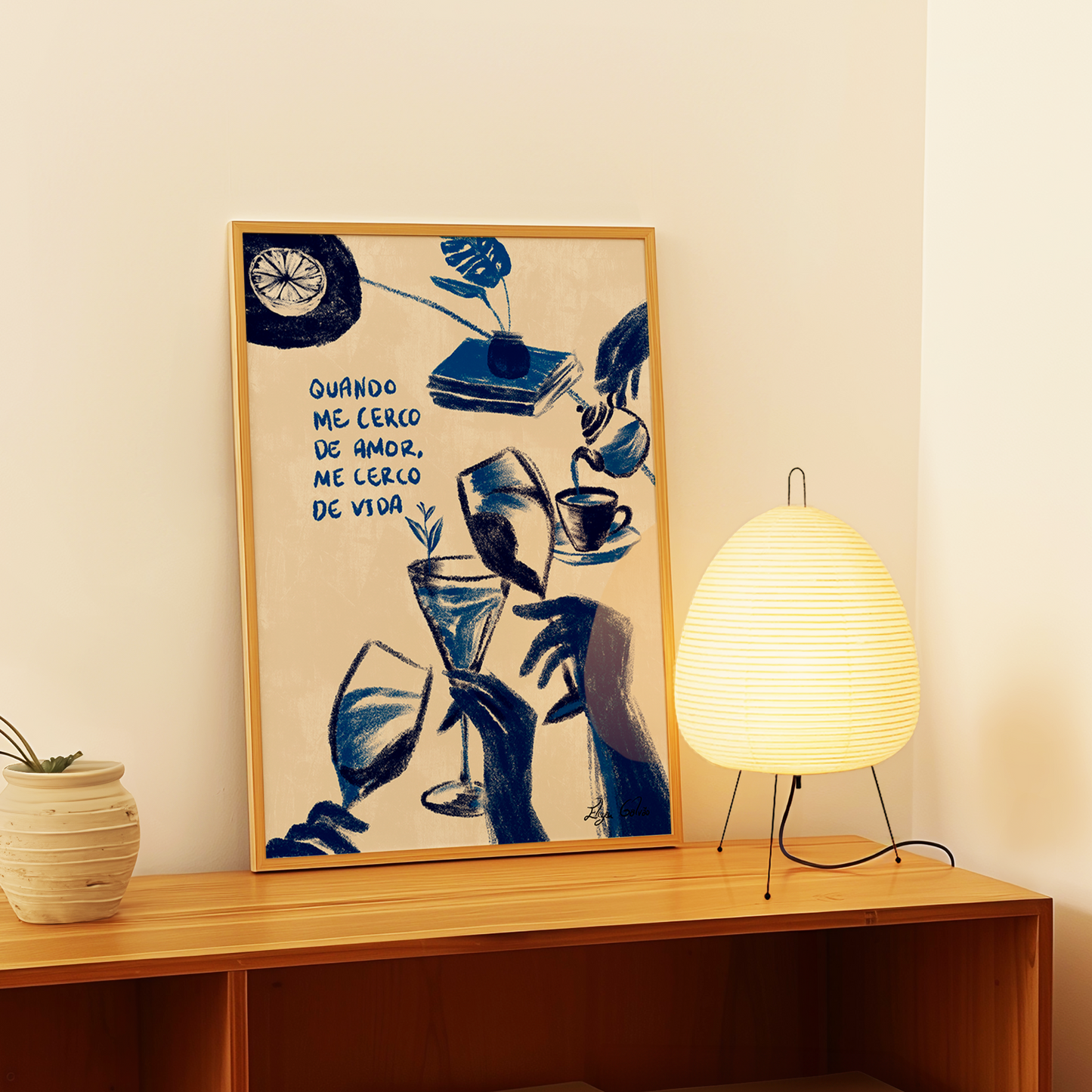 Quadro Me cerco de amor por Elizeu Galvão