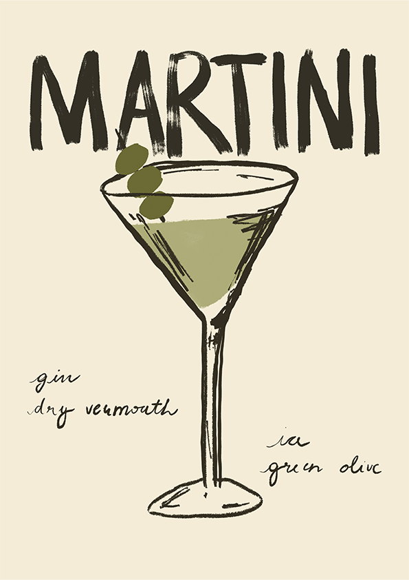 Quadro Martini por Bruna Miyuki