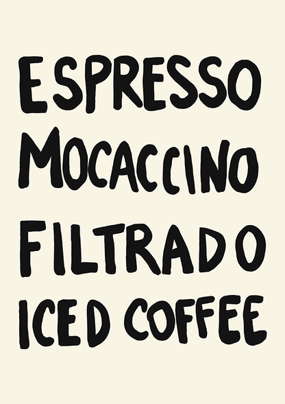 Quadro Menu do dia por Bruna Miyuki