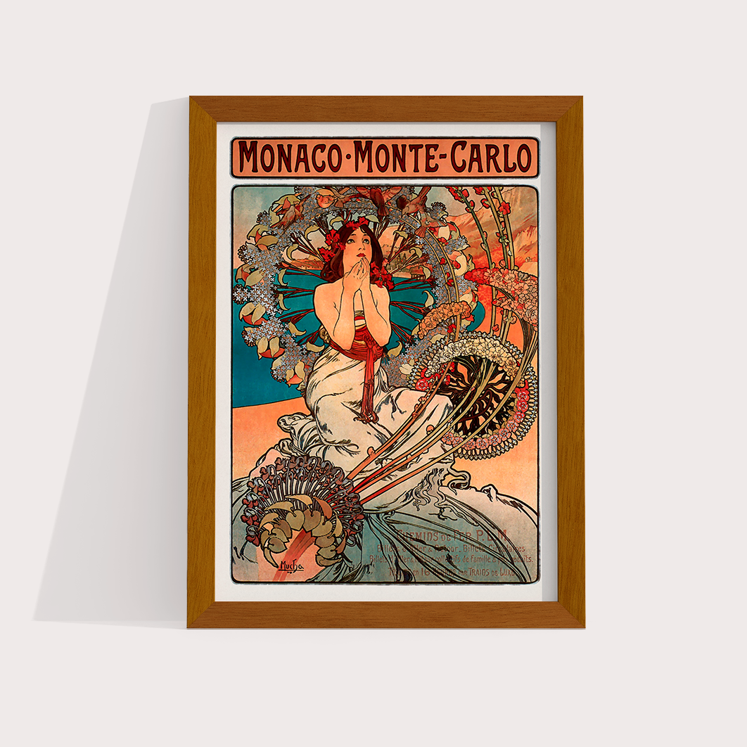 Monte Carlo por Alphonse Mucha