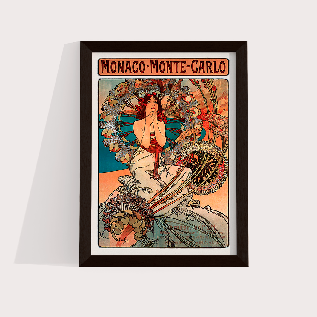 Monte Carlo por Alphonse Mucha