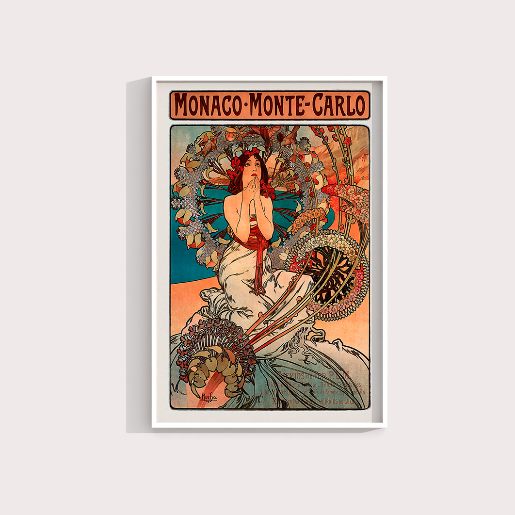 Monte Carlo por Alphonse Mucha