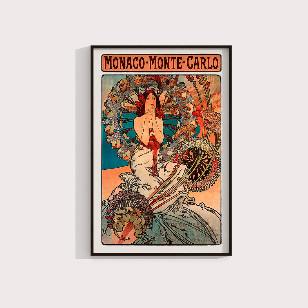 Monte Carlo por Alphonse Mucha