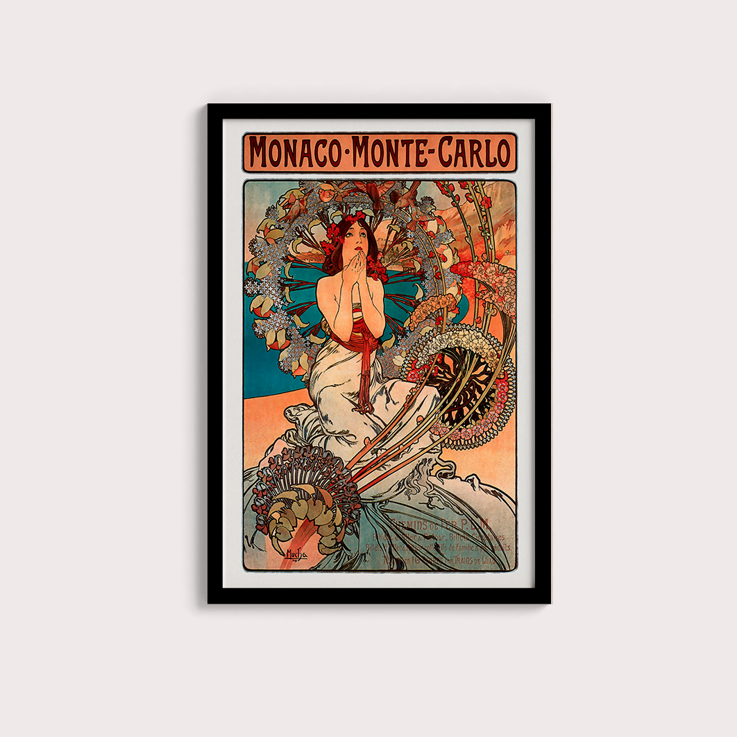 Monte Carlo por Alphonse Mucha
