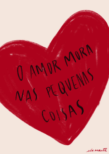 Quadro o Amor por Ela Marte