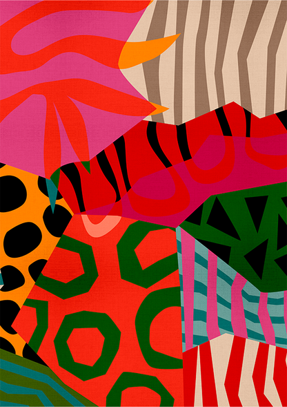 Quadro Patchwork Abstrato por Mário Soares