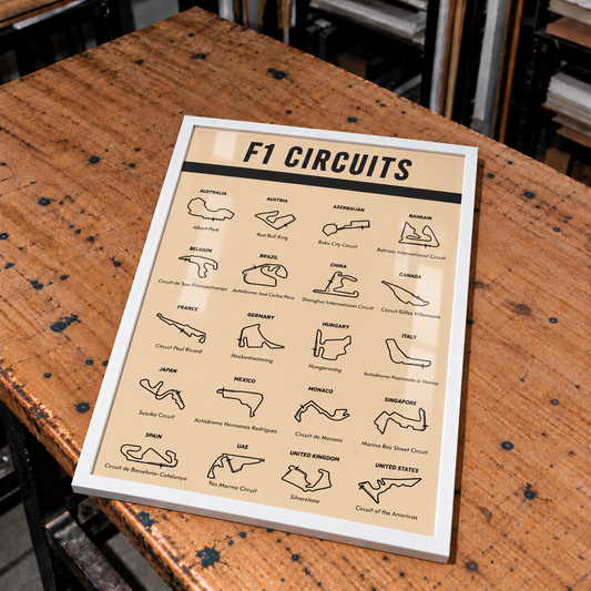 Quadro Formula 1 tamanho A2  Pronta Entrega