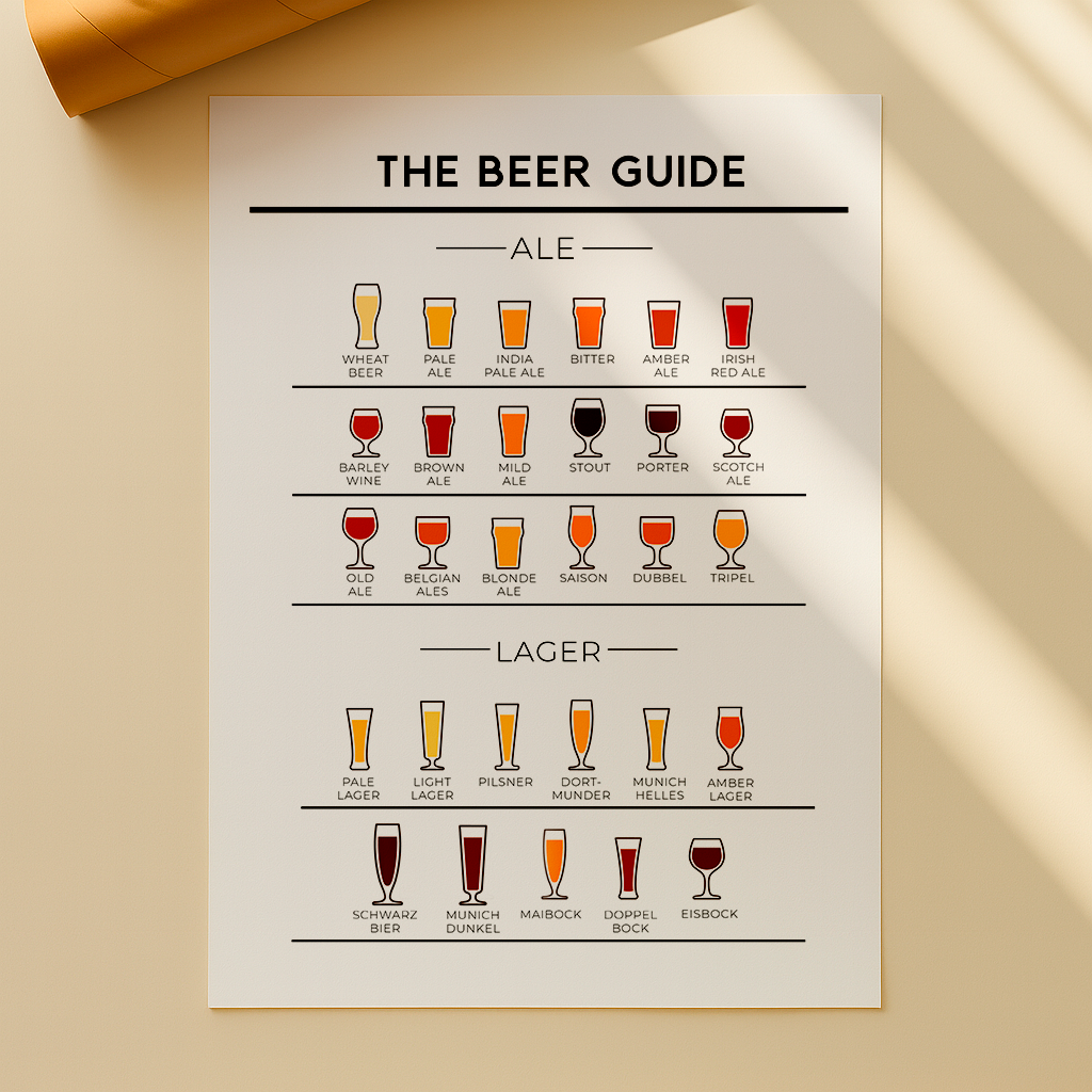 Print Beer Guide tamanho A3 Pronta Enrega