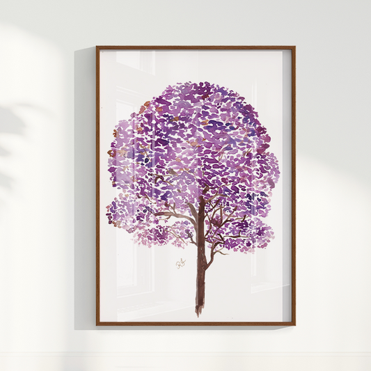 Quadro Ipê Roxo por Aquarelando
