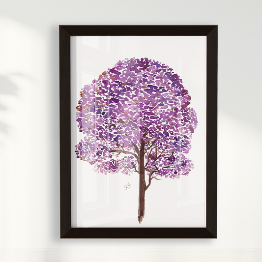 Quadro Ipê Roxo por Aquarelando