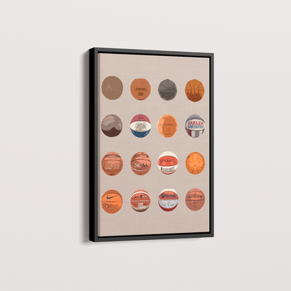 Quadro Bolas de Basquete