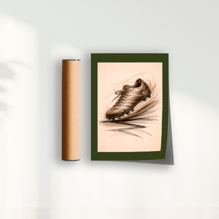 Quadro Chuteira de Futebol Artística