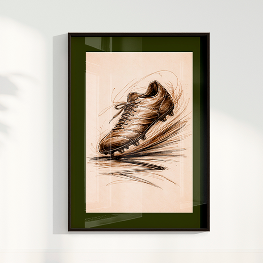 Quadro Chuteira de Futebol Artística