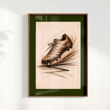 Quadro Chuteira de Futebol Artística