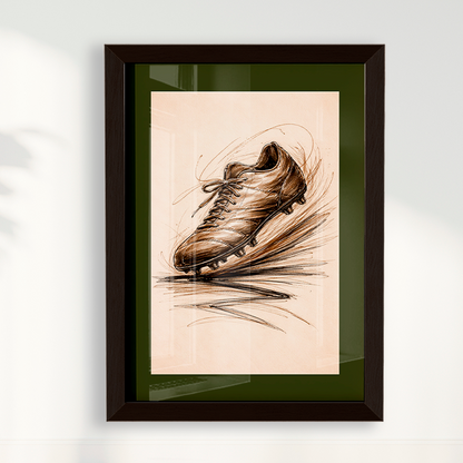 Quadro Chuteira de Futebol Artística