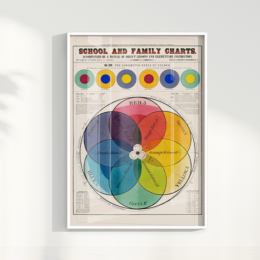 Quadro Esquema de cores Poster vintage