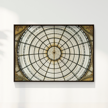 Quadro Galeria Vittorio Emanuele por Vanessa Zago - Tiragem Limitada