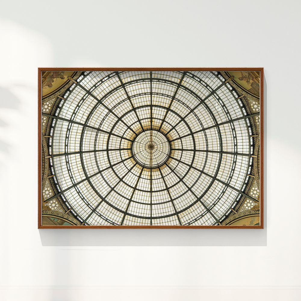 Quadro Galeria Vittorio Emanuele por Vanessa Zago - Tiragem Limitada