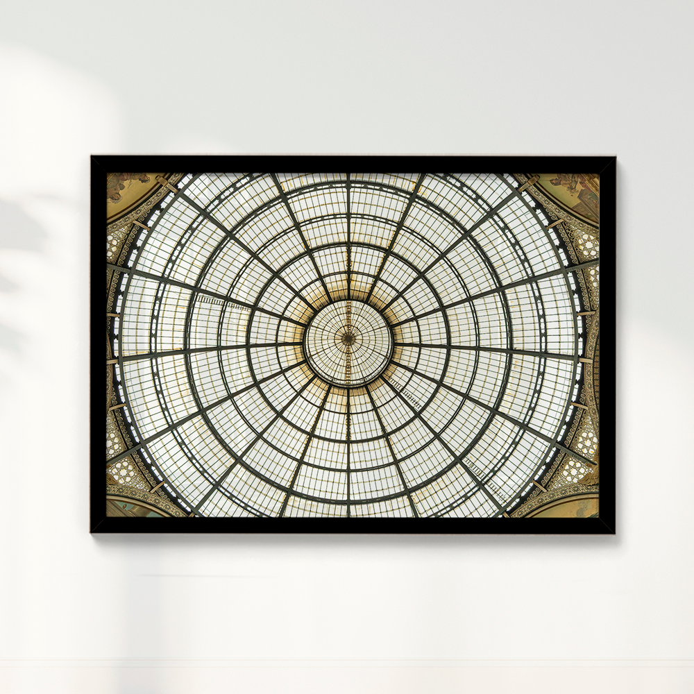 Quadro Galeria Vittorio Emanuele por Vanessa Zago - Tiragem Limitada