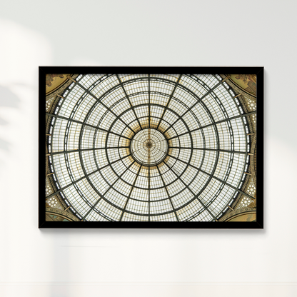 Quadro Galeria Vittorio Emanuele por Vanessa Zago - Tiragem Limitada