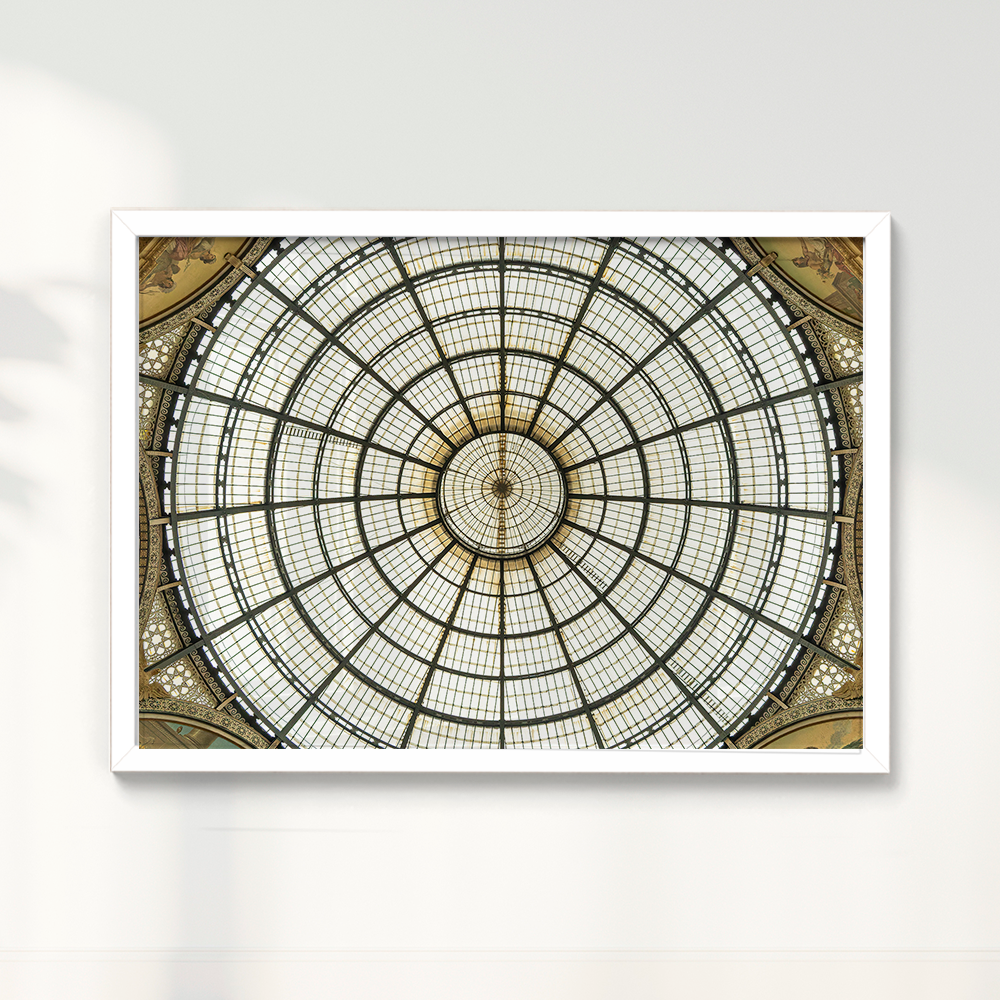 Quadro Galeria Vittorio Emanuele por Vanessa Zago - Tiragem Limitada