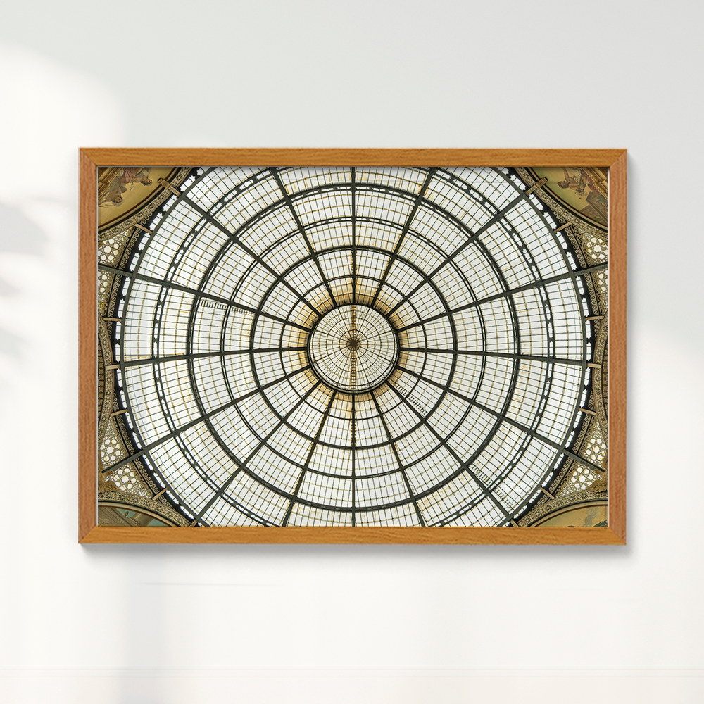 Quadro Galeria Vittorio Emanuele por Vanessa Zago - Tiragem Limitada