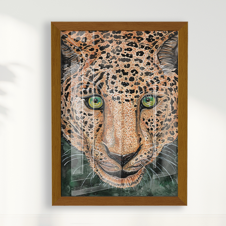 Quadro Onça Pintada por Aquarelando