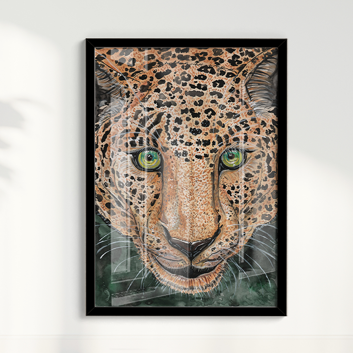 Quadro Onça Pintada por Aquarelando