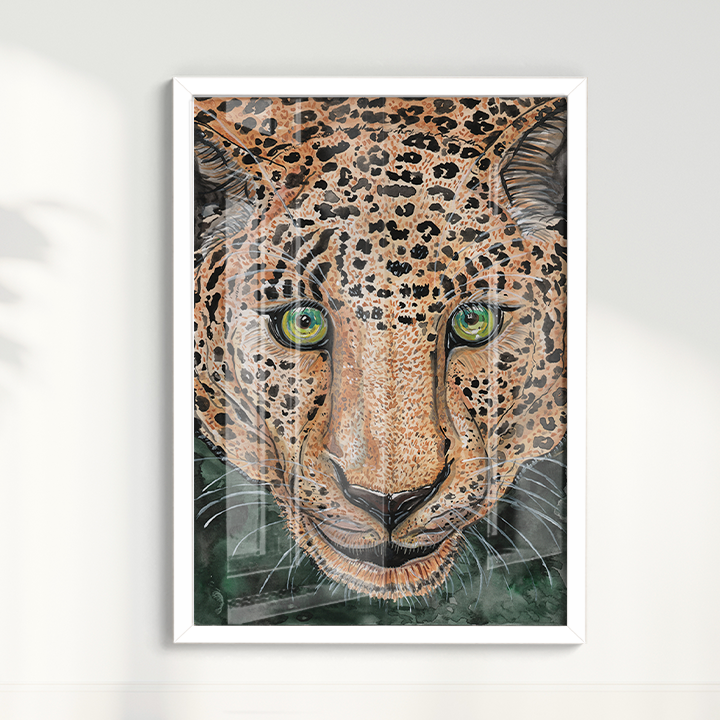 Quadro Onça Pintada por Aquarelando