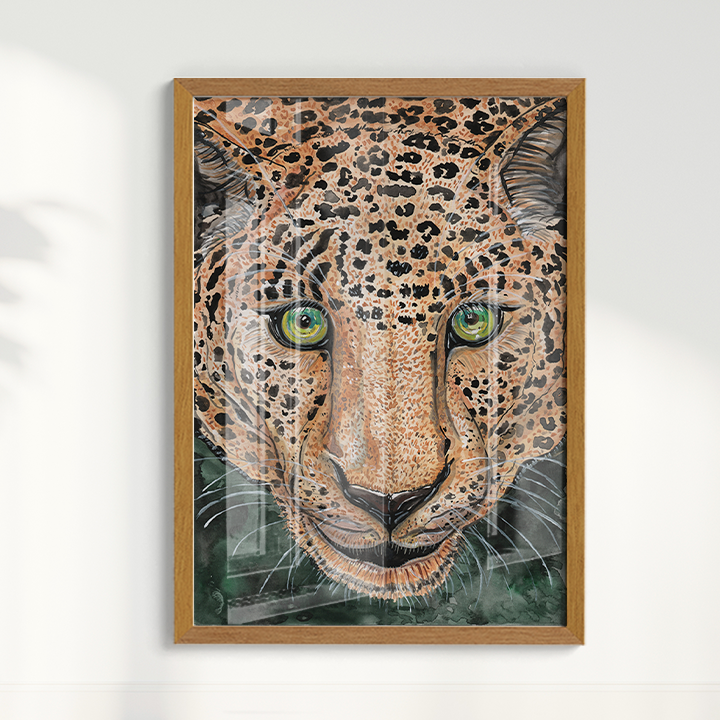 Quadro Onça Pintada por Aquarelando
