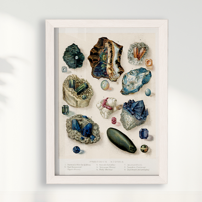 Quadro Pedras Preciosas Vintage
