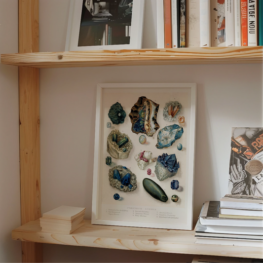 Quadro Pedras Preciosas Vintage