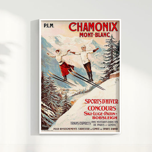 Quadro Chamonix poster vintage