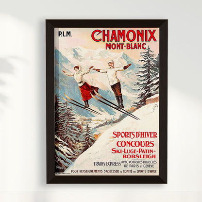 Quadro Chamonix poster vintage