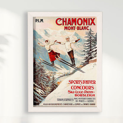 Quadro Chamonix poster vintage