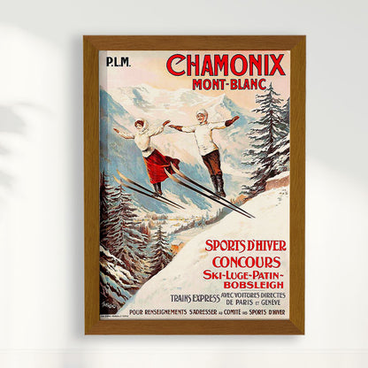 Quadro Chamonix poster vintage
