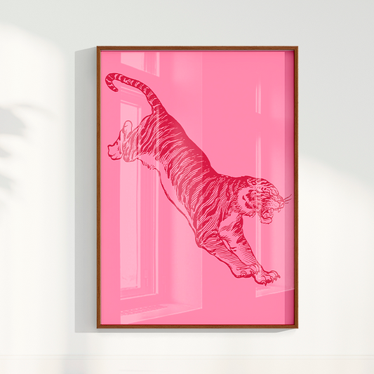Quadro Tiger - Pink