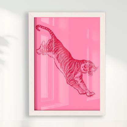 Quadro Tiger - Pink