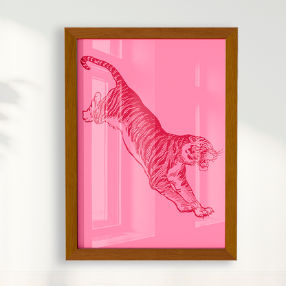 Quadro Tiger - Pink