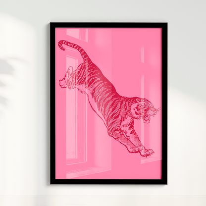 Quadro Tiger - Pink