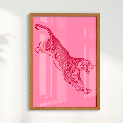 Quadro Tiger - Pink