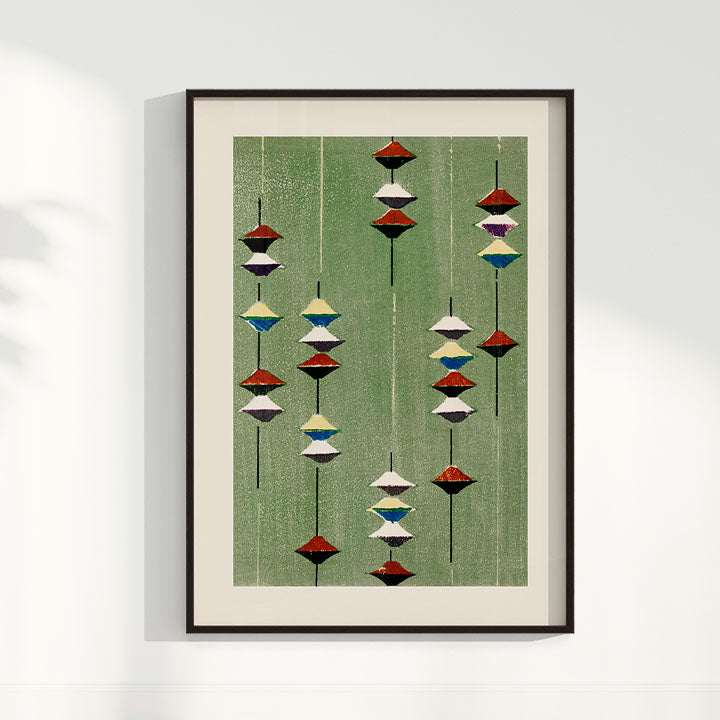 Quadro Vintage Woodblock print Furuya Korin 3