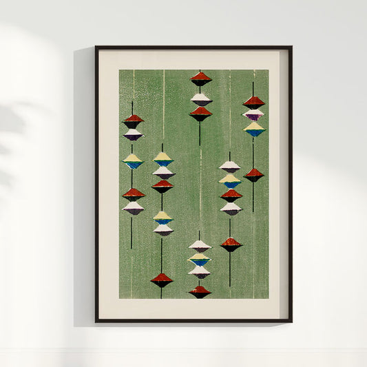 Quadro Vintage Woodblock print Furuya Korin 3