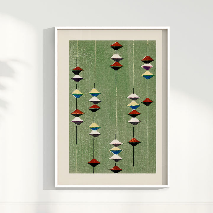 Quadro Vintage Woodblock print Furuya Korin 3