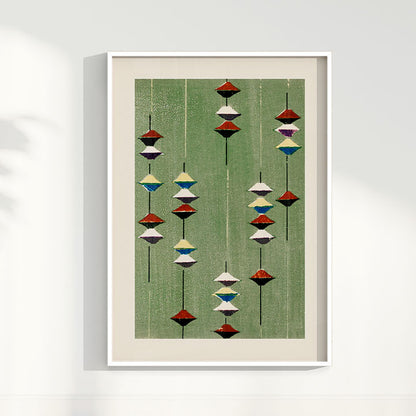 Quadro Vintage Woodblock print Furuya Korin 3