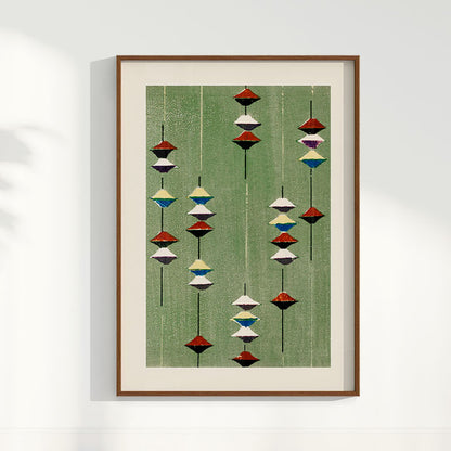 Quadro Vintage Woodblock print Furuya Korin 3