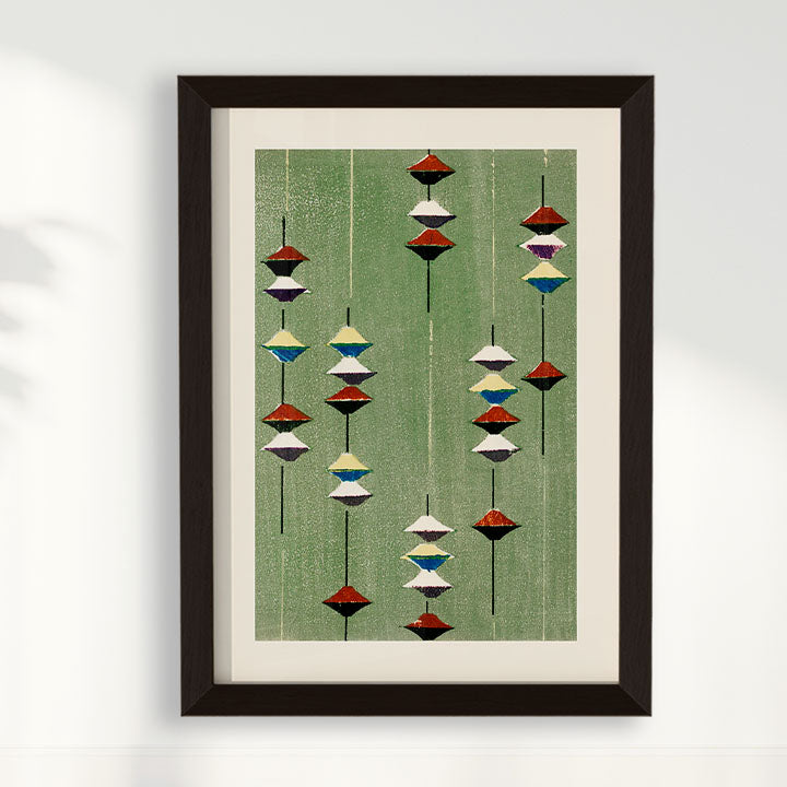 Quadro Vintage Woodblock print Furuya Korin 3