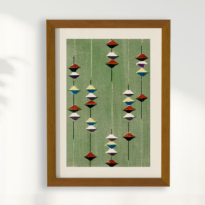 Quadro Vintage Woodblock print Furuya Korin 3