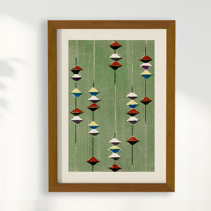 Quadro Vintage Woodblock print Furuya Korin 3