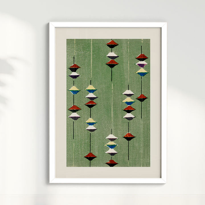 Quadro Vintage Woodblock print Furuya Korin 3